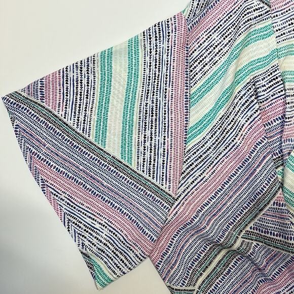 Chico's Rainbow Dots Easy Kimono Jacket Cover Cardigan Multi Color Size 2 = L - Picture 13 of 16